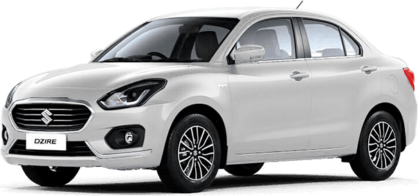 Silver Maruti Suzuki Swift Dzire sedan